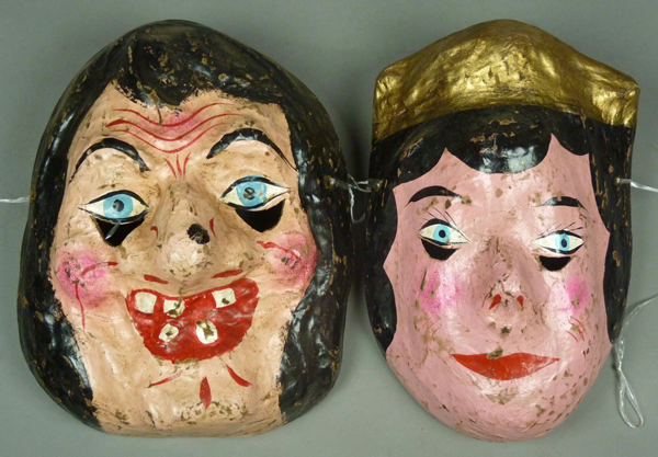 Paper Mache Masks  Mexican Dance Masks